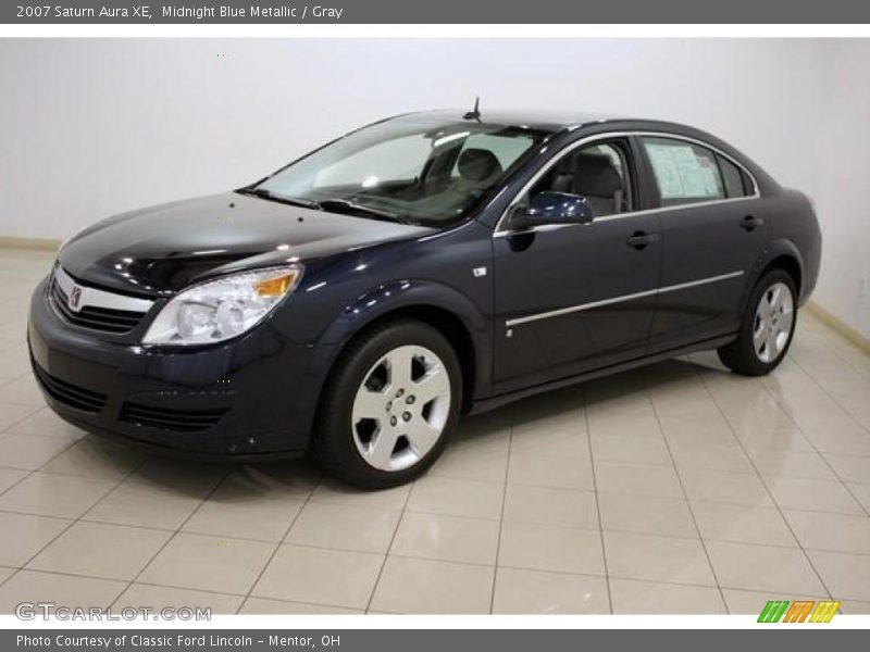 Midnight Blue Metallic / Gray 2007 Saturn Aura XE