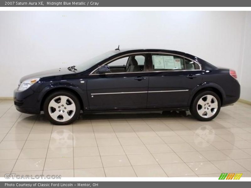 Midnight Blue Metallic / Gray 2007 Saturn Aura XE