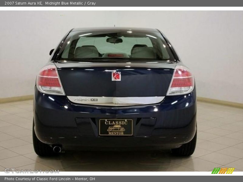 Midnight Blue Metallic / Gray 2007 Saturn Aura XE