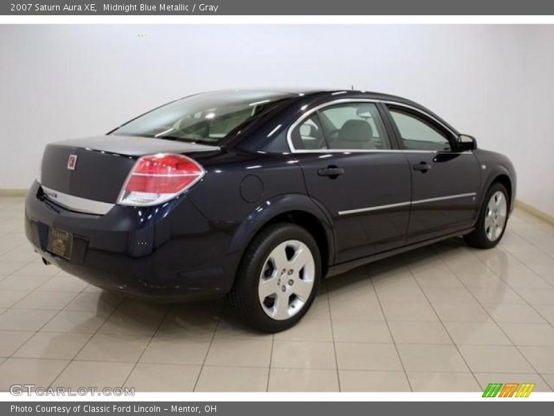 Midnight Blue Metallic / Gray 2007 Saturn Aura XE