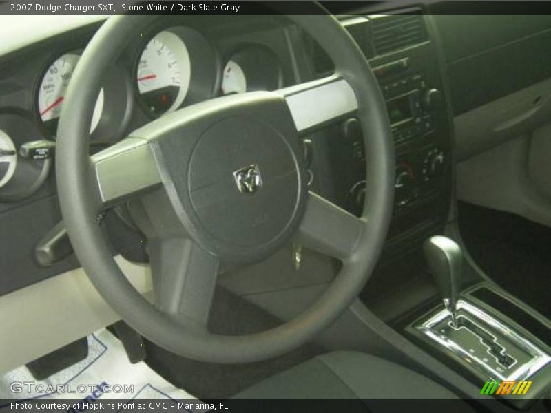 Stone White / Dark Slate Gray 2007 Dodge Charger SXT