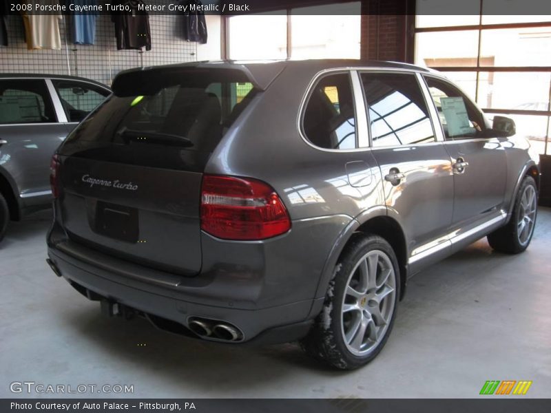 Meteor Grey Metallic / Black 2008 Porsche Cayenne Turbo