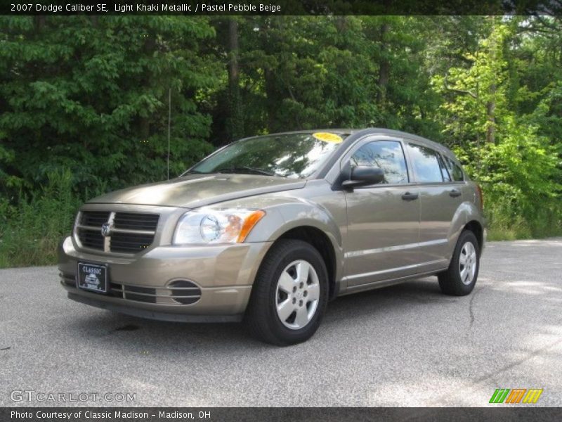Light Khaki Metallic / Pastel Pebble Beige 2007 Dodge Caliber SE