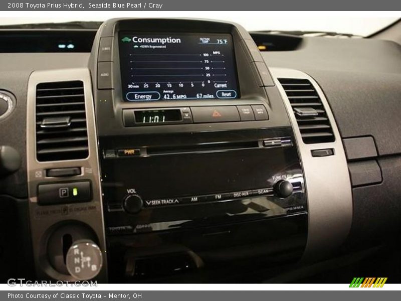 Seaside Blue Pearl / Gray 2008 Toyota Prius Hybrid