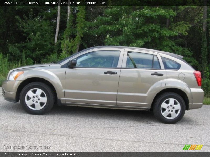 Light Khaki Metallic / Pastel Pebble Beige 2007 Dodge Caliber SE
