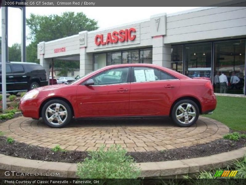 Crimson Red / Ebony 2006 Pontiac G6 GT Sedan
