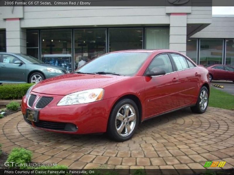 Crimson Red / Ebony 2006 Pontiac G6 GT Sedan
