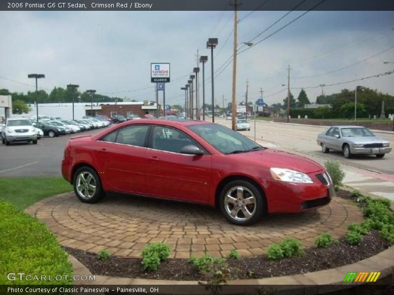 Crimson Red / Ebony 2006 Pontiac G6 GT Sedan