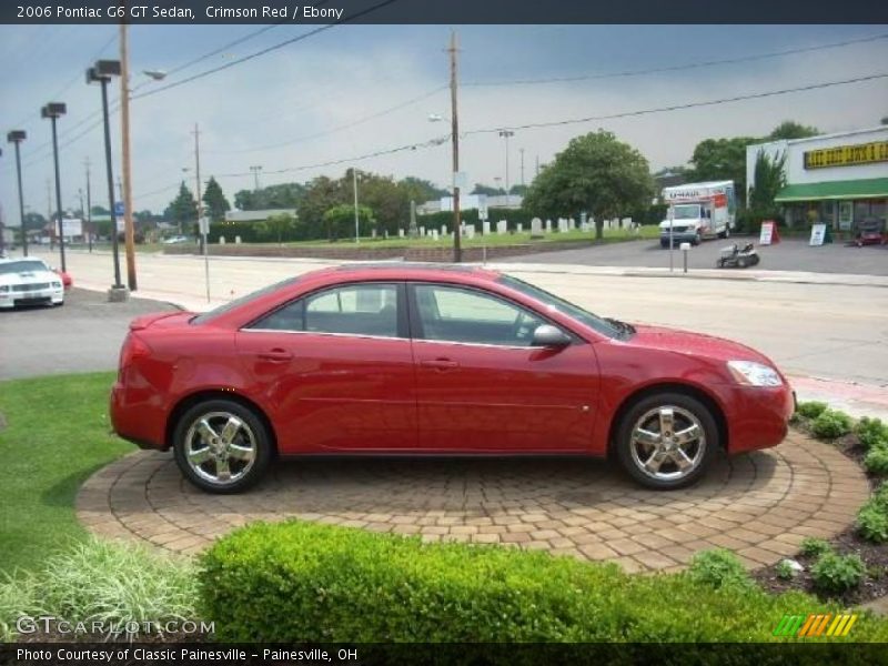 Crimson Red / Ebony 2006 Pontiac G6 GT Sedan
