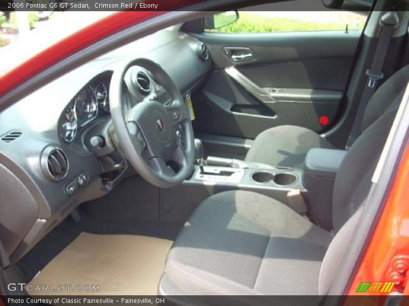 Crimson Red / Ebony 2006 Pontiac G6 GT Sedan