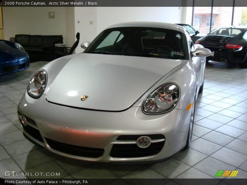 Arctic Silver Metallic / Black 2008 Porsche Cayman