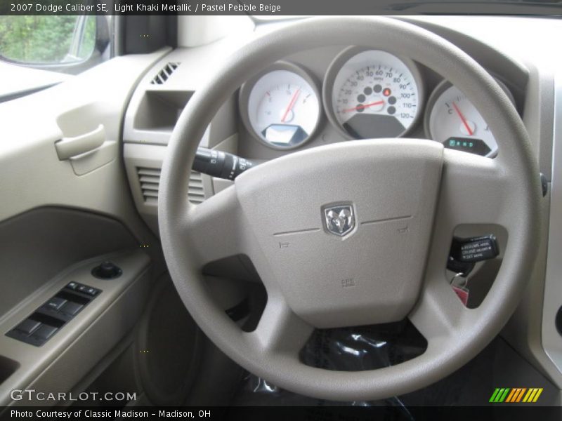 Light Khaki Metallic / Pastel Pebble Beige 2007 Dodge Caliber SE