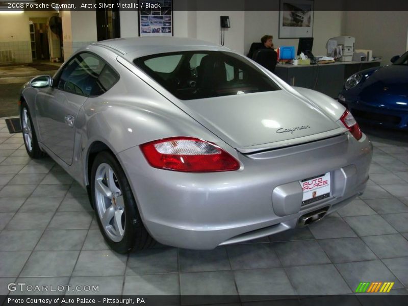 Arctic Silver Metallic / Black 2008 Porsche Cayman