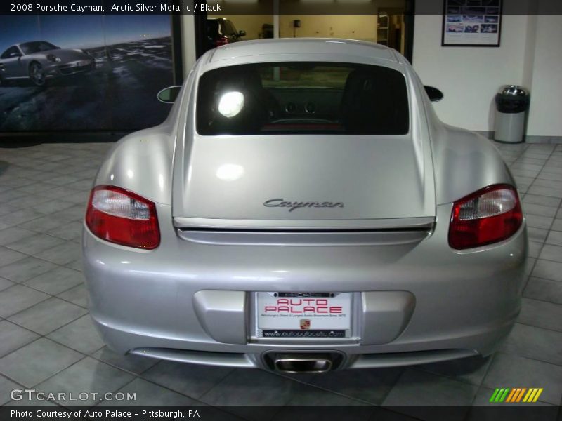 Arctic Silver Metallic / Black 2008 Porsche Cayman