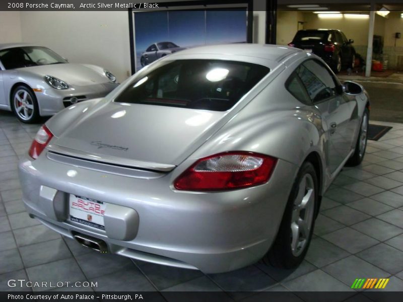 Arctic Silver Metallic / Black 2008 Porsche Cayman