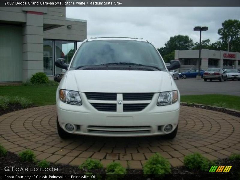 Stone White / Medium Slate Gray 2007 Dodge Grand Caravan SXT