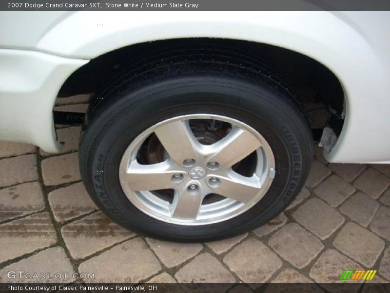 Stone White / Medium Slate Gray 2007 Dodge Grand Caravan SXT