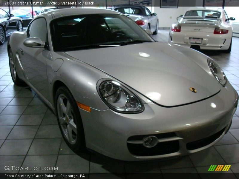 Arctic Silver Metallic / Black 2008 Porsche Cayman