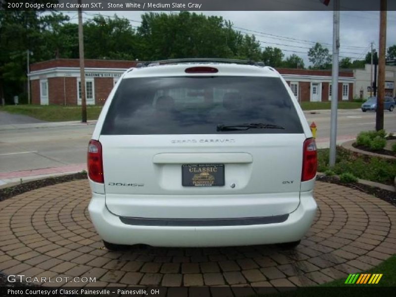 Stone White / Medium Slate Gray 2007 Dodge Grand Caravan SXT