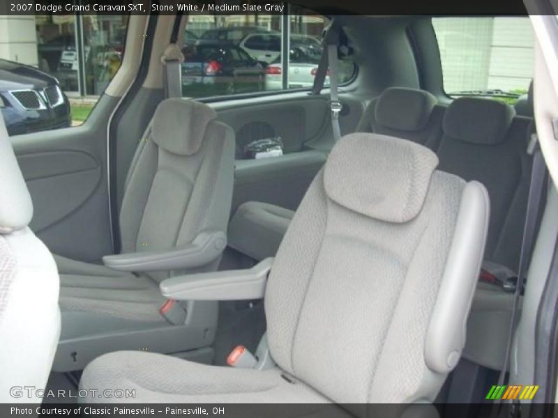 Stone White / Medium Slate Gray 2007 Dodge Grand Caravan SXT