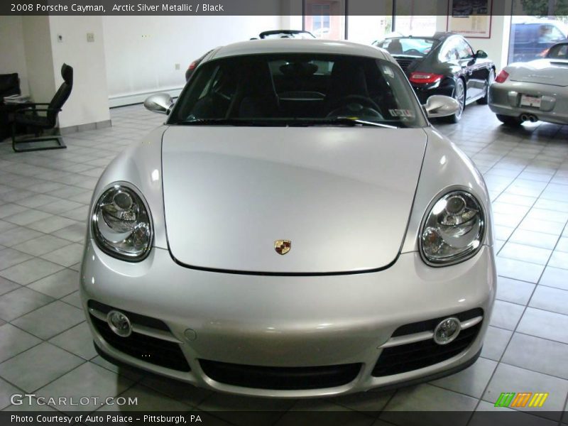Arctic Silver Metallic / Black 2008 Porsche Cayman