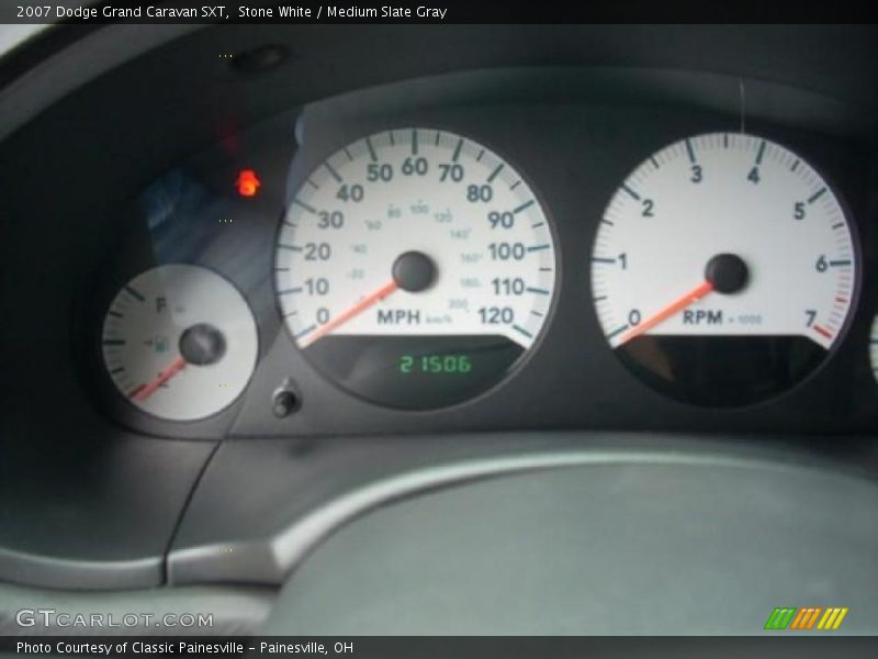Stone White / Medium Slate Gray 2007 Dodge Grand Caravan SXT