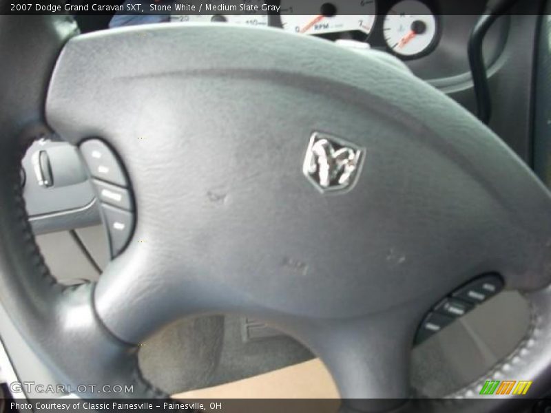 Stone White / Medium Slate Gray 2007 Dodge Grand Caravan SXT