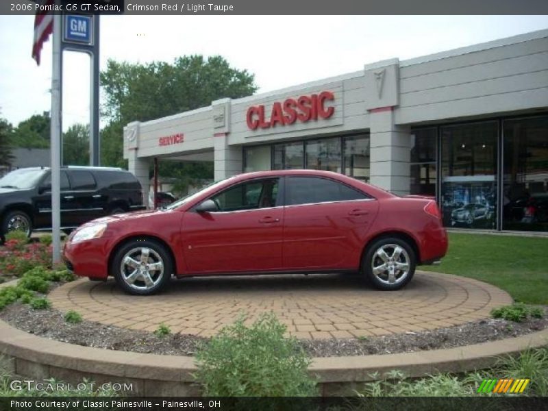 Crimson Red / Light Taupe 2006 Pontiac G6 GT Sedan