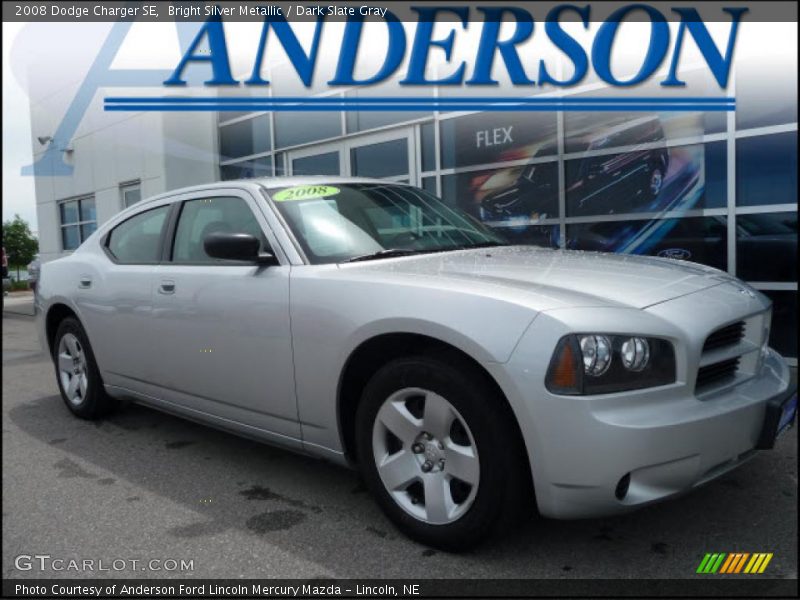 Bright Silver Metallic / Dark Slate Gray 2008 Dodge Charger SE