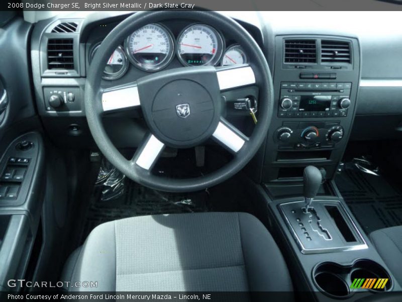 Bright Silver Metallic / Dark Slate Gray 2008 Dodge Charger SE