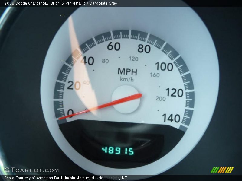 Bright Silver Metallic / Dark Slate Gray 2008 Dodge Charger SE