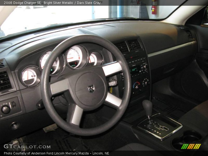 Bright Silver Metallic / Dark Slate Gray 2008 Dodge Charger SE