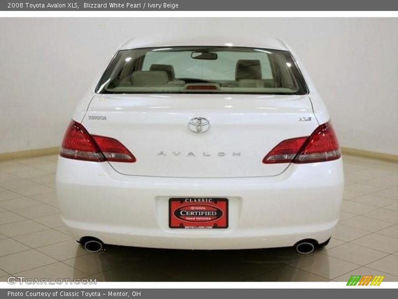 Blizzard White Pearl / Ivory Beige 2008 Toyota Avalon XLS