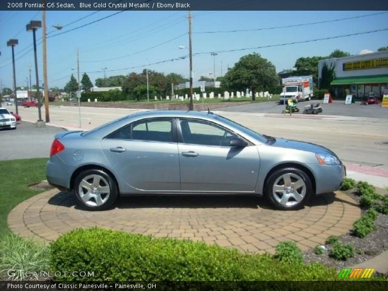 Blue Gold Crystal Metallic / Ebony Black 2008 Pontiac G6 Sedan