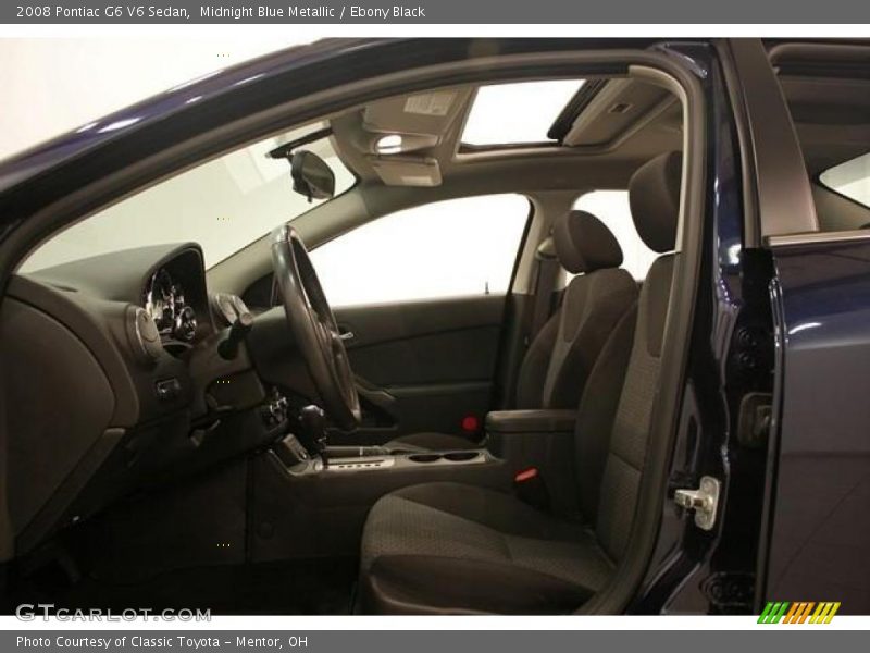 Midnight Blue Metallic / Ebony Black 2008 Pontiac G6 V6 Sedan