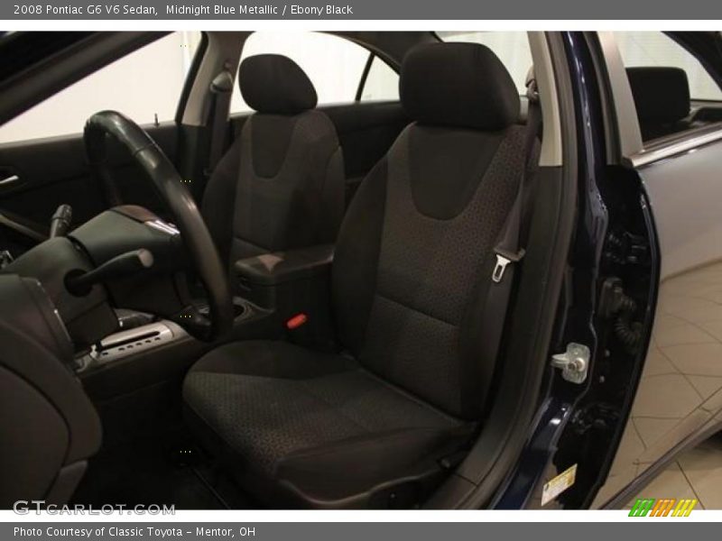 Midnight Blue Metallic / Ebony Black 2008 Pontiac G6 V6 Sedan