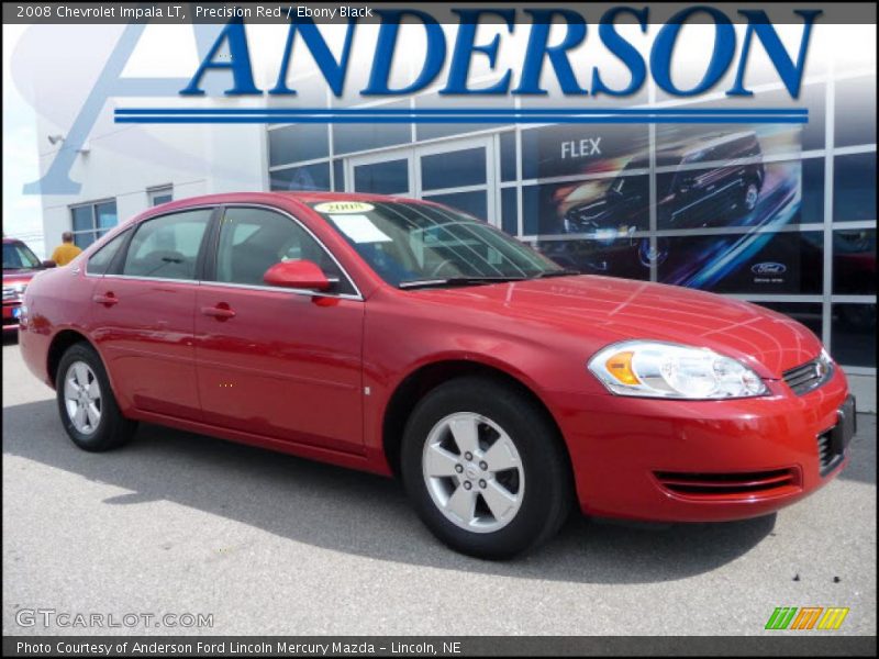 Precision Red / Ebony Black 2008 Chevrolet Impala LT