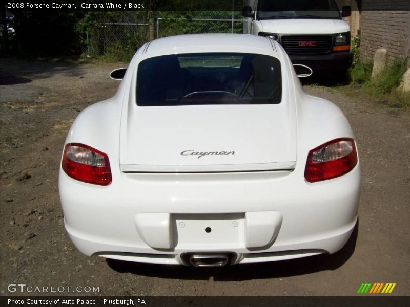 Carrara White / Black 2008 Porsche Cayman