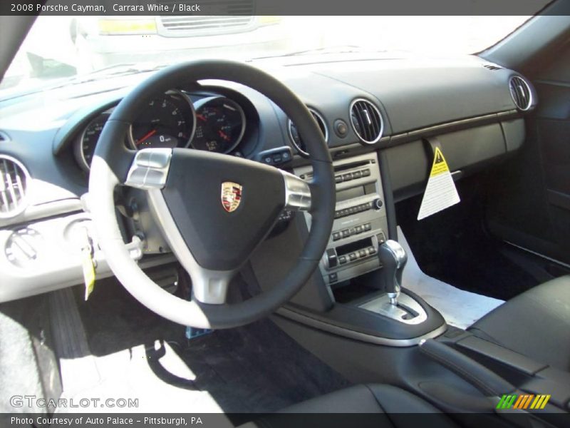 Carrara White / Black 2008 Porsche Cayman