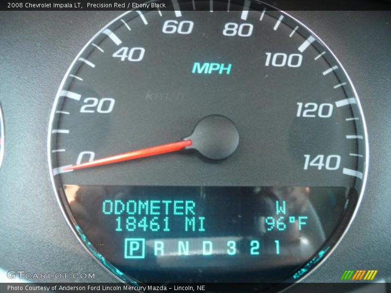 Precision Red / Ebony Black 2008 Chevrolet Impala LT