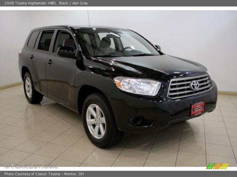 Black / Ash Gray 2008 Toyota Highlander 4WD