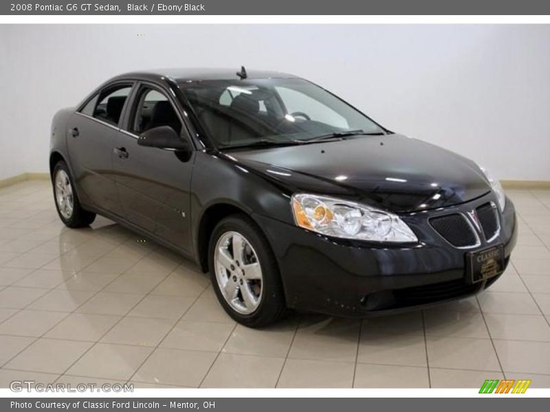 Black / Ebony Black 2008 Pontiac G6 GT Sedan