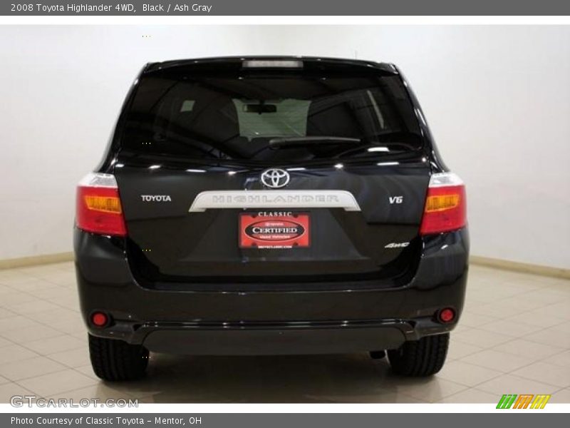 Black / Ash Gray 2008 Toyota Highlander 4WD