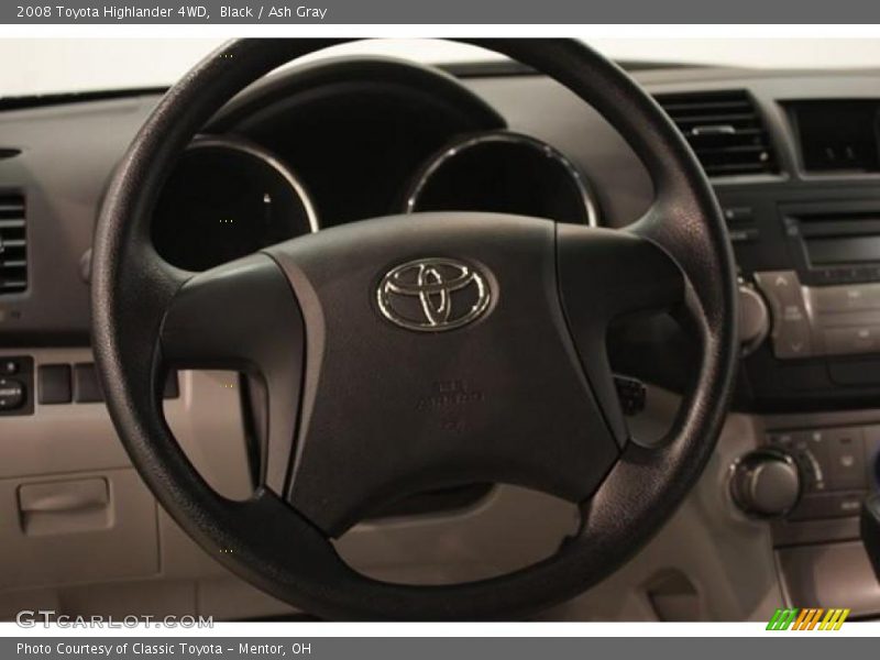 Black / Ash Gray 2008 Toyota Highlander 4WD