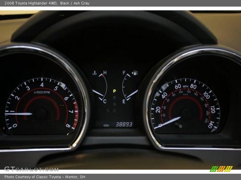 Black / Ash Gray 2008 Toyota Highlander 4WD