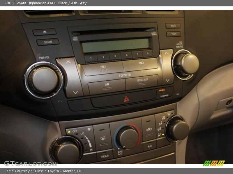 Black / Ash Gray 2008 Toyota Highlander 4WD
