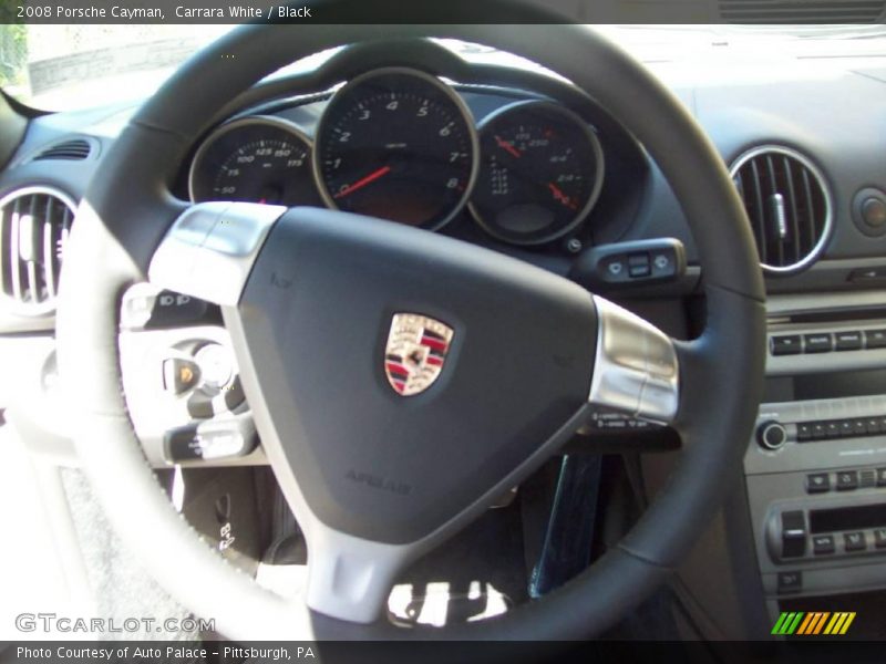 Carrara White / Black 2008 Porsche Cayman