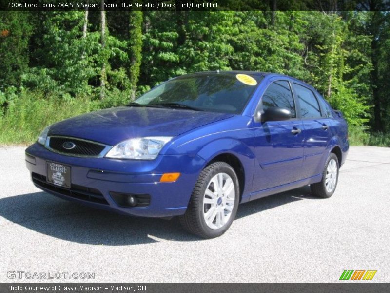 Sonic Blue Metallic / Dark Flint/Light Flint 2006 Ford Focus ZX4 SES Sedan