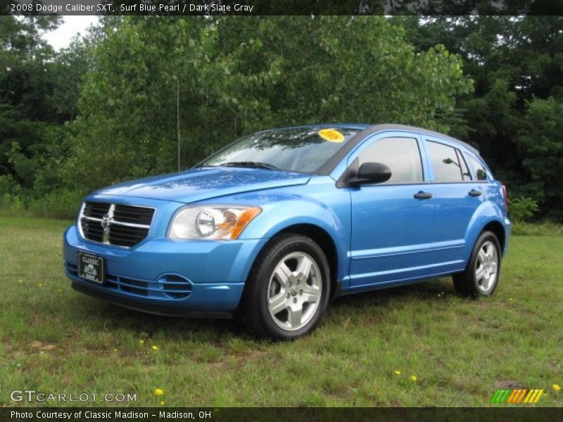 Surf Blue Pearl / Dark Slate Gray 2008 Dodge Caliber SXT