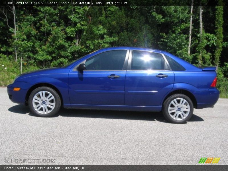 Sonic Blue Metallic / Dark Flint/Light Flint 2006 Ford Focus ZX4 SES Sedan